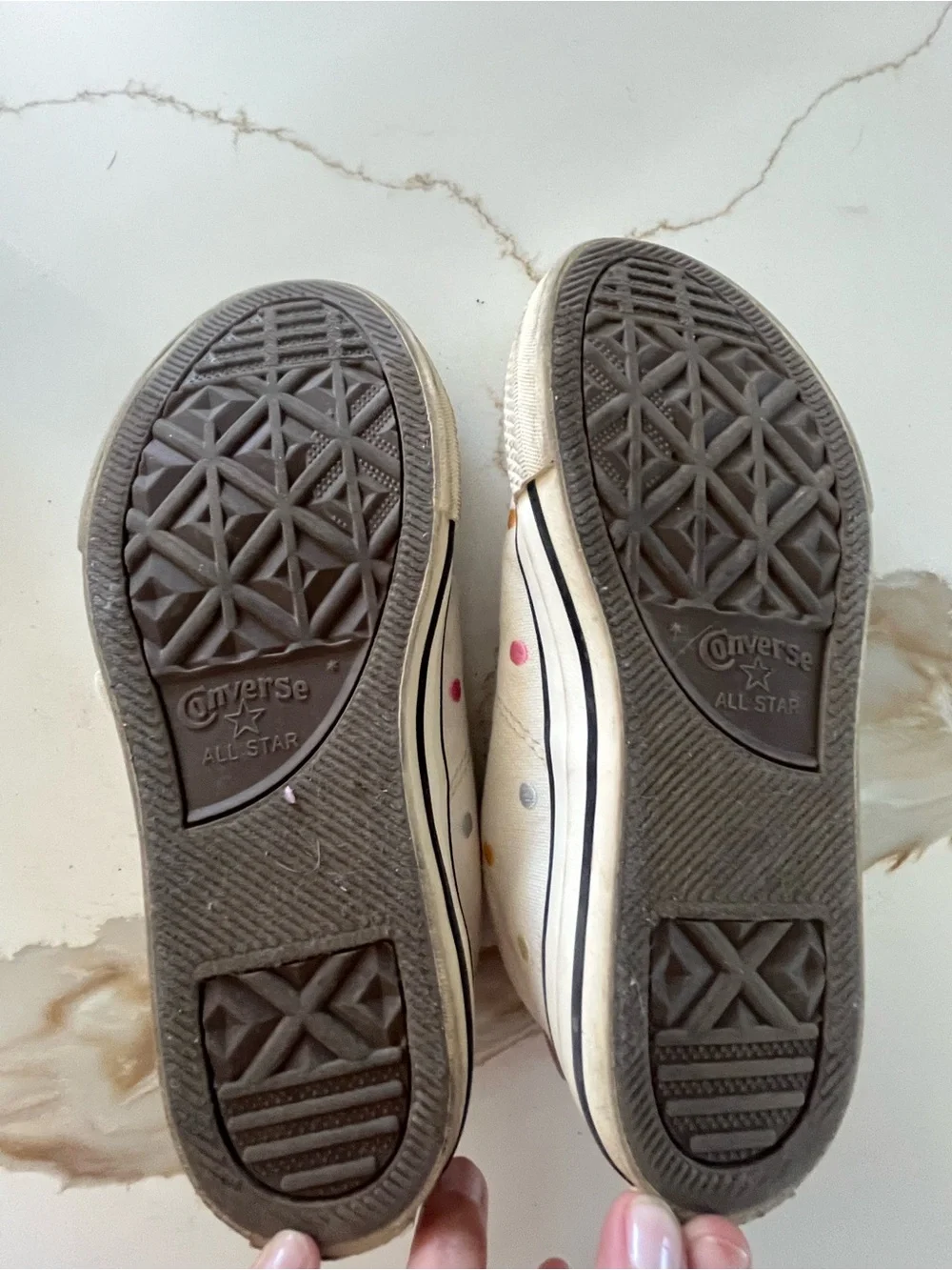 Converse Kids Neutral Beige Low Top Sneakers